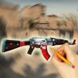 How to draw Weapons - AK 47