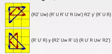 2Look CFOP Cube Solve Diagrams