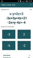 Math Linear Test स्क्रीनशॉट 2