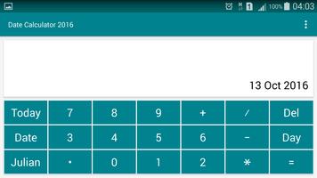 Date Calculator 2016 স্ক্রিনশট 1