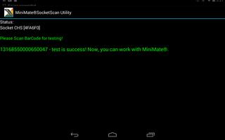 MiniMate®SocketScan Utility Ekran Görüntüsü 1