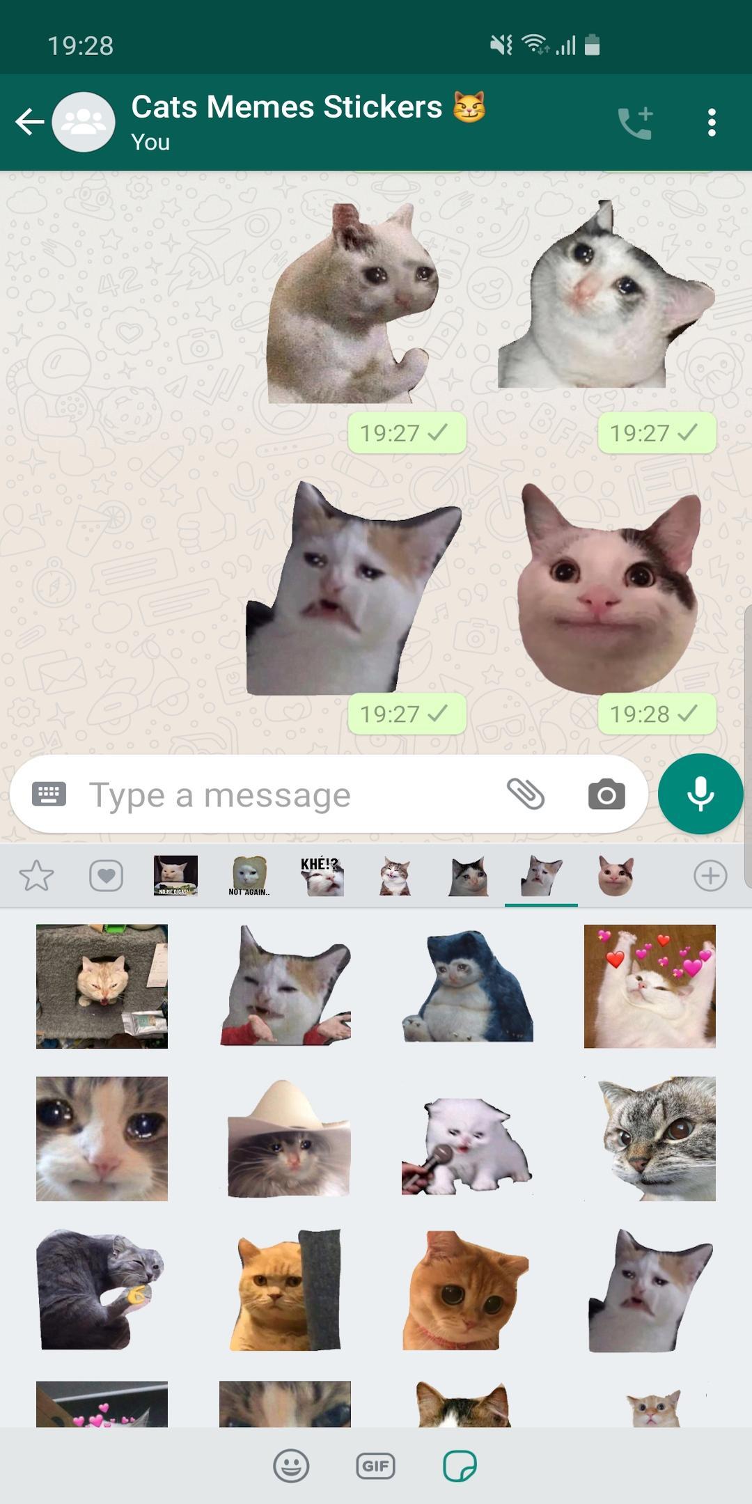 Baru Lucu Kucing Meme Stiker Wastickerapps For Android Apk Download
