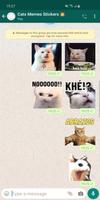 Cat Memes Stickers WASticker screenshot 1