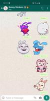 재미있는 토끼 스티커 WAStickerApps 스크린샷 1