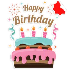 Stickers Happy Birthday Icon