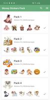 新的有趣的钱贴纸 WAStickerApps 截图 2