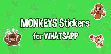 Adesivi Scimmia 🐵 WAStickerApps scimmie carine