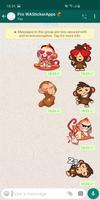 새로운 재미 원숭이 스티커 (Monkey WAStickerApps) 포스터