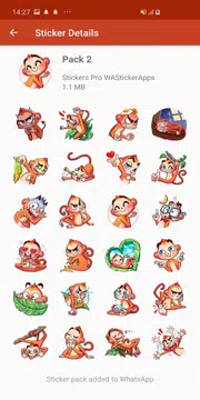 Screenshot 4 for 🐵 New Funny Monkey Stickers WAStickerApps