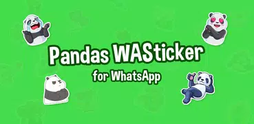 Funny Panda Stickers WASticker