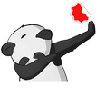Pandas Aufkleber WASticker