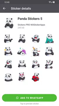 Screenshot 1 for Funny Panda Stickers WASticker