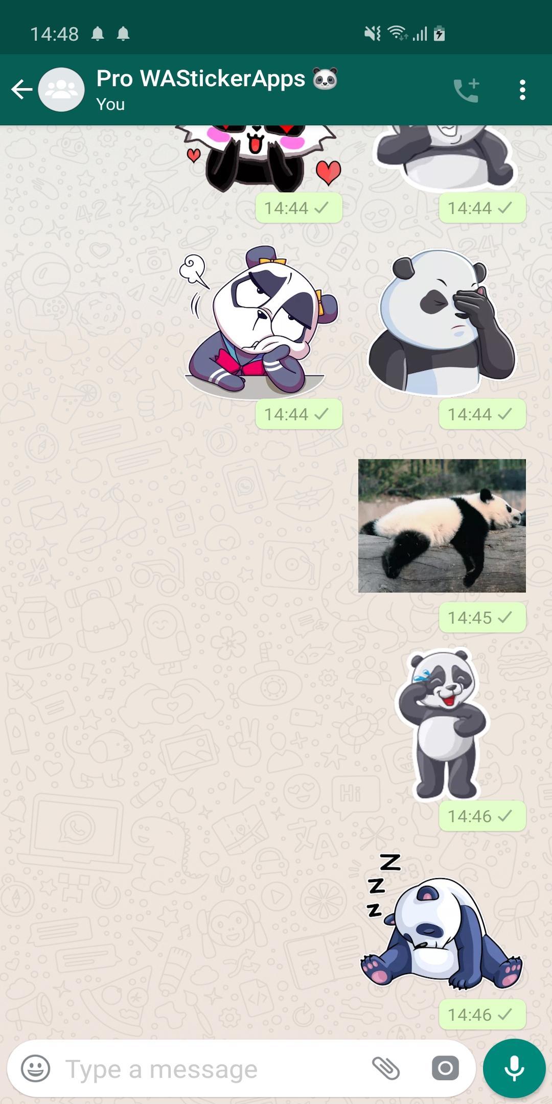 Android 用の 新しい面白いパンダステッカー Wastickerapps Apk をダウンロード