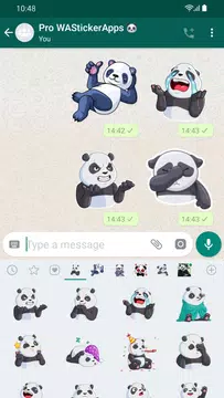 Screenshot 5 for Funny Panda Stickers WASticker