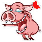 Schweine Aufkleber WASticker Zeichen