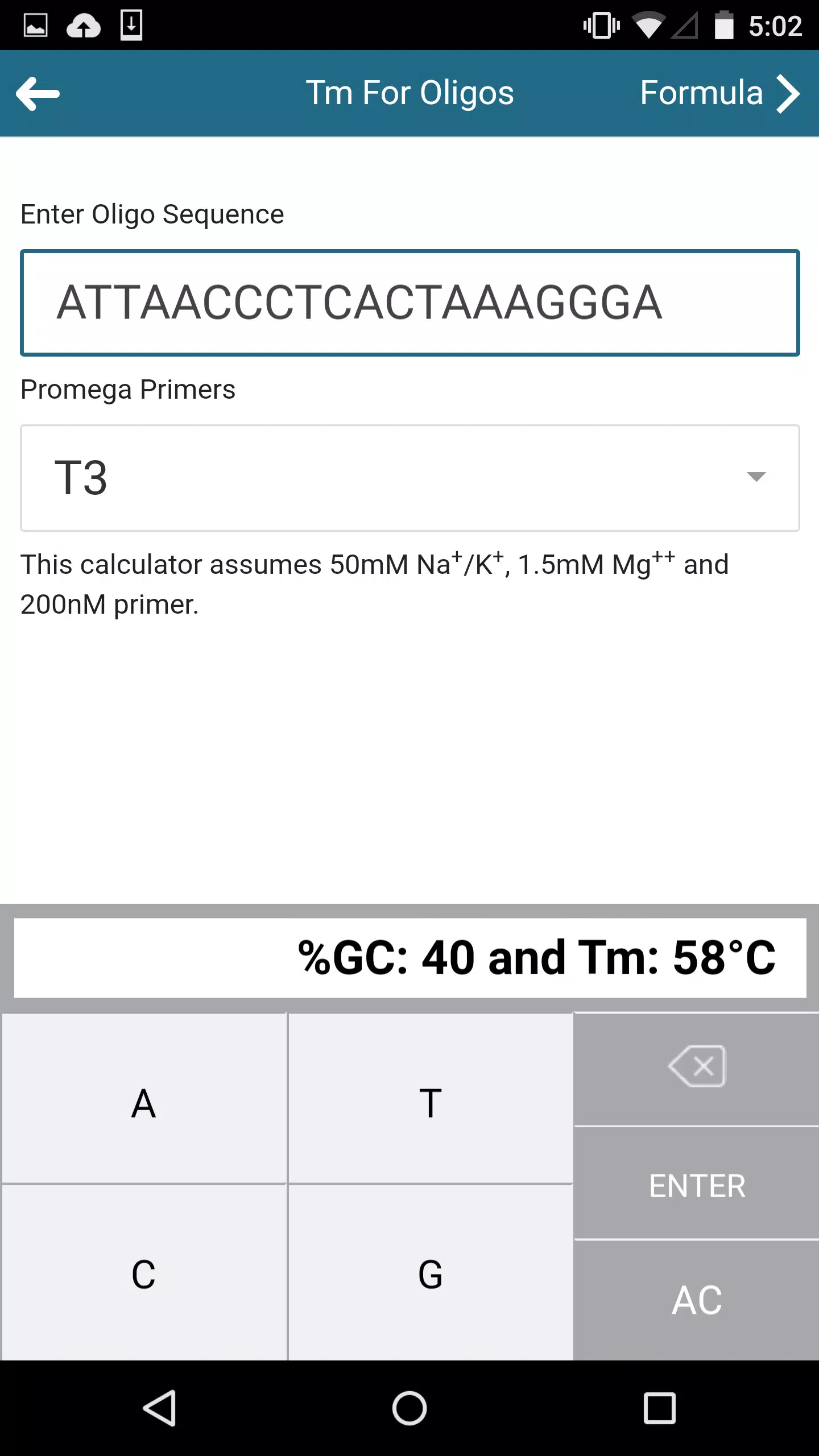 Promega Biomath Calculators APK for Android Download