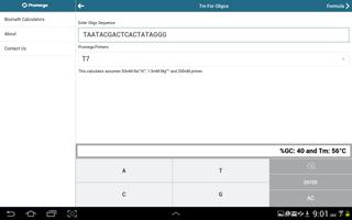 Promega Biomath Calculators syot layar 7