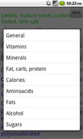 Nutrition Info App 截圖 3