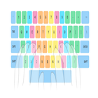 Taper sur un dactylographie icône