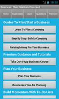 Business Plan & Start Startup Plakat