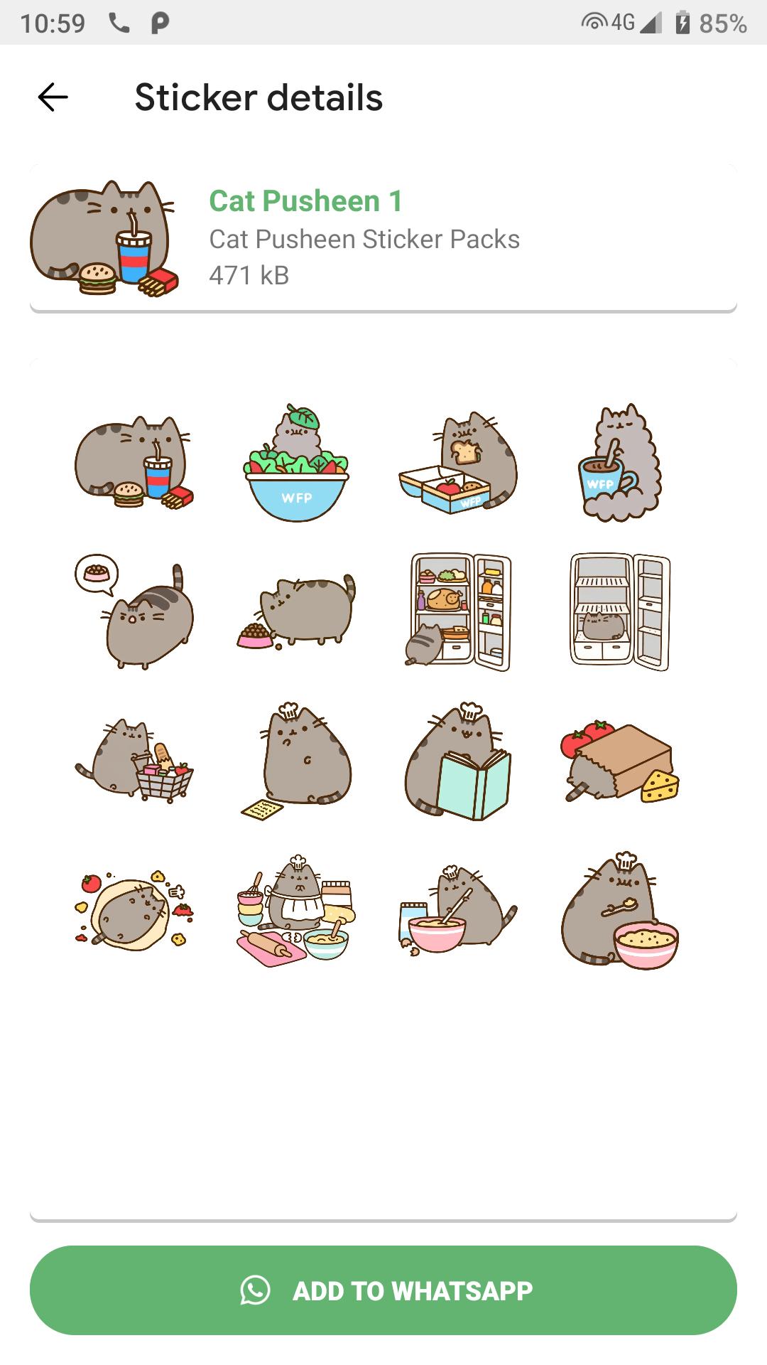 Cute Pusheen Stickers Kawaii Wastickerapps For Android Apk Download