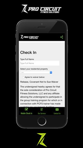 Pc Fitness Solutions Mobile Check In For Android Apk Download