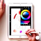 Procreate sketch paint guide آئیکن