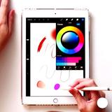 Procreate sketch paint guide icône