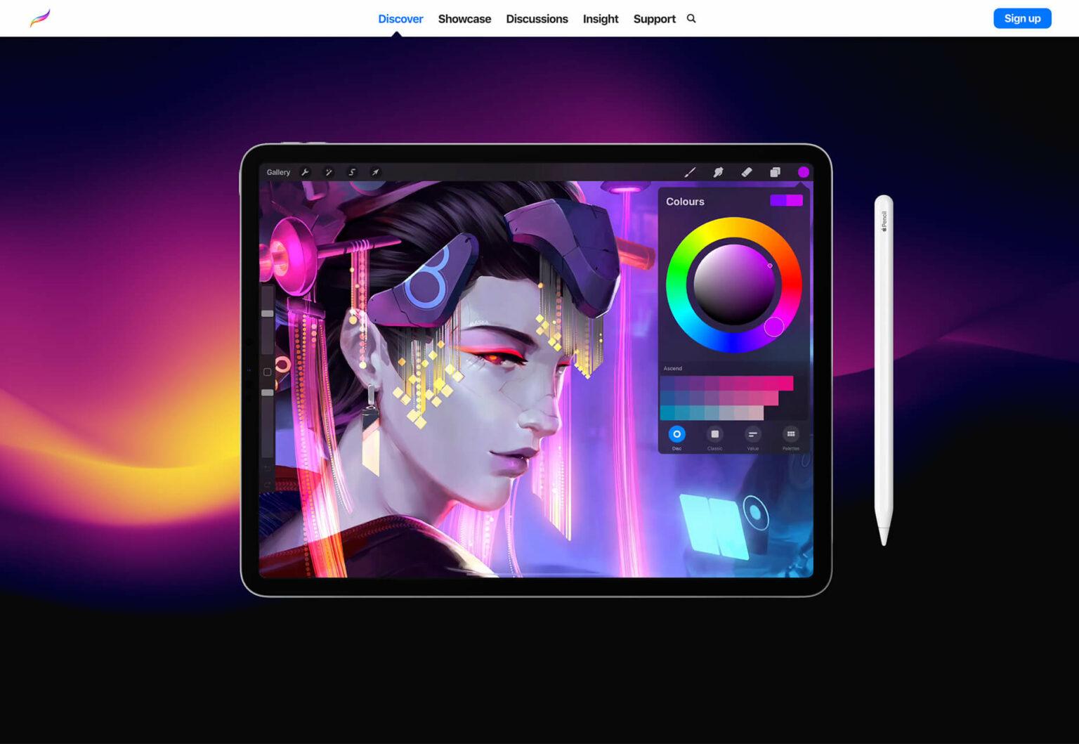 Procreate software. Приложение Procreate для IPAD. Айпад для рисования приложение Procreate. Прокриэйт для андроид. Procreate (застосунок).