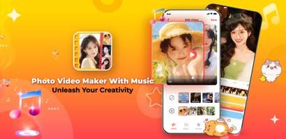 Photo Video Maker with Music ポスター