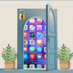 Door Lock Screen - Door Zipper icon