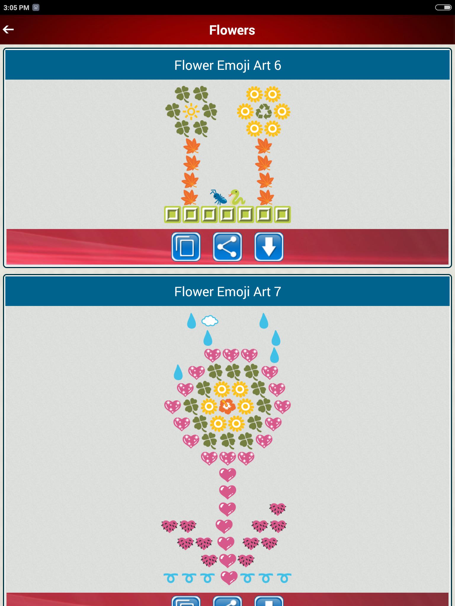 Art copy paste emojis love