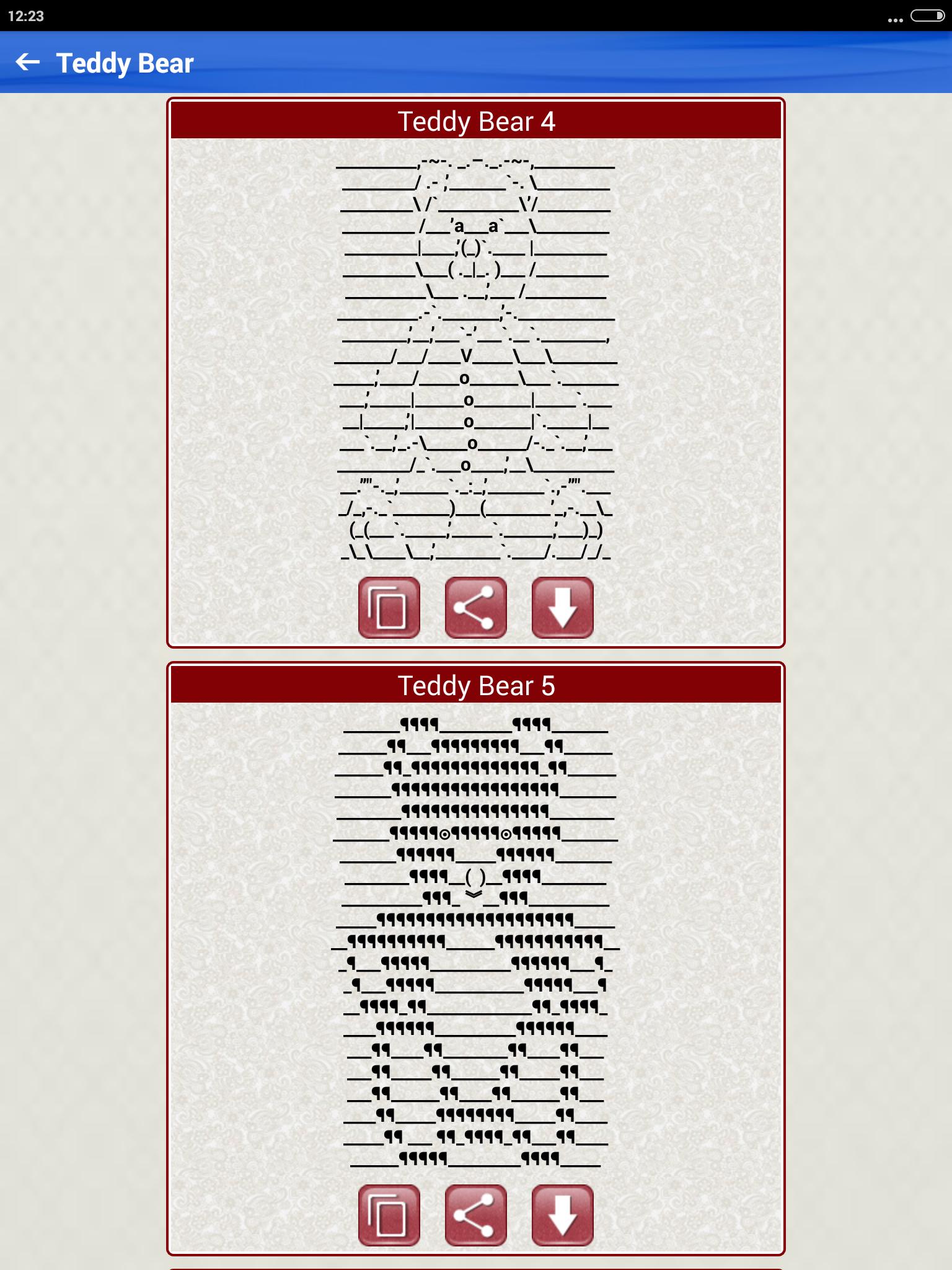 Word Arts Ascii Text Art Pictures Symbols Images Para Android