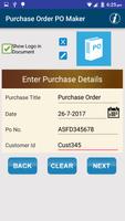 Invoice & Purchase Order Maker capture d'écran 1