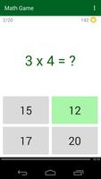 Jeu de maths (Math Game) capture d'écran 1