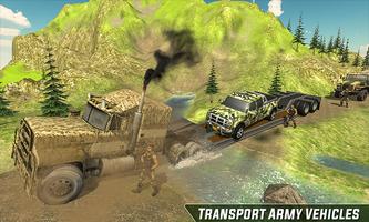 Army Car Transport Truck Driver 2019 Affiche