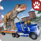 Offroad T-Rex Dinosaur Transport Truck Driver 2019 आइकन