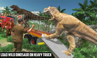 Offroad T-Rex Dinosaur Transport Truck Driver 2019 पोस्टर