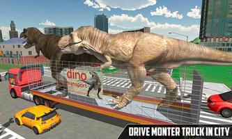 Offroad T-Rex Dinosaur Transport Truck Driver 2019 स्क्रीनशॉट 1