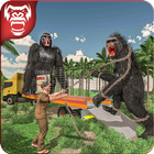 Offroad Jurrasic Zoo World Gorilla Transport Truck icône