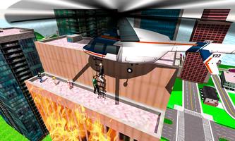 911 Helicopter Fire Rescue Simulator स्क्रीनशॉट 1