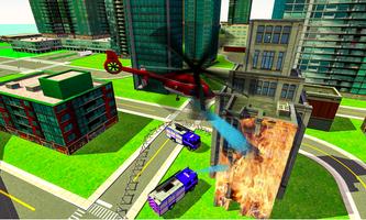 911 Helicopter Fire Rescue Simulator स्क्रीनशॉट 3