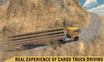 Impossible Wood Transport Truck Cargo Driver 2019 ảnh chụp màn hình 2