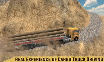 Impossible Wood Transport Truck Cargo Driver 2019 स्क्रीनशॉट 2