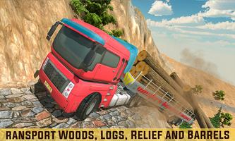 Impossible Wood Transport Truck Cargo Driver 2019 syot layar 3