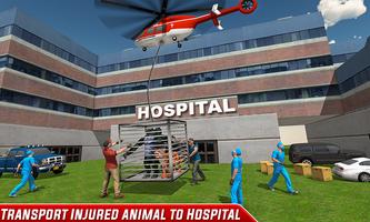 Wild Animal Rescue Helicopter Transport SImulator Ekran Görüntüsü 3