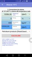 2 Schermata Abacus 15 °C-oil calcu