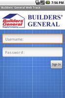 Builders' General Web Track الملصق