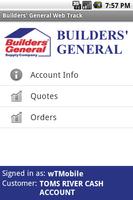 Builders' General Web Track imagem de tela 1