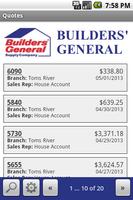 Builders' General Web Track تصوير الشاشة 2